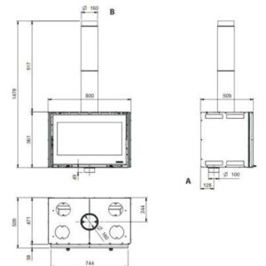 La Nordica INSERTO 80 WIDE 5.0 – Holz-Kamineinsatz 12,4 kW