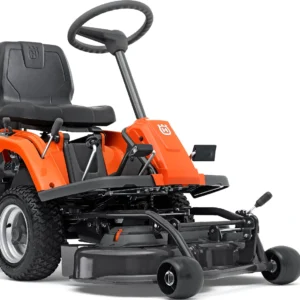 Husqvarna Frontmäher R 112C mit Mähdeck Combi 85 – Winterpaket mit Schneeschild, Gummileiste und Schneeketten – Modell 2023