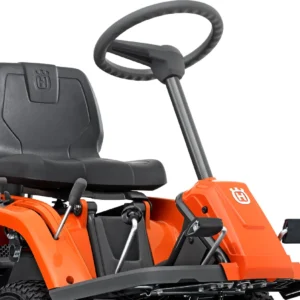 Husqvarna Frontmäher R 112C mit Mähdeck Combi 85 – Winterpaket mit Schneeschild, Gummileiste und Schneeketten – Modell 2023