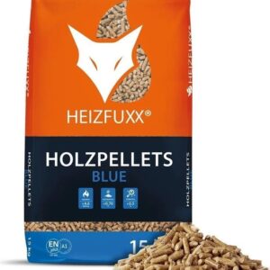 Heizfuxx Holzpellets "Blue" – 975 kg (65 x 15 kg Säcke)