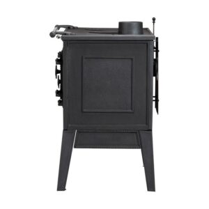 Globe Fire Atlas – Holzherd 7 kW aus Gusseisen mit Backofen & Kochplatten